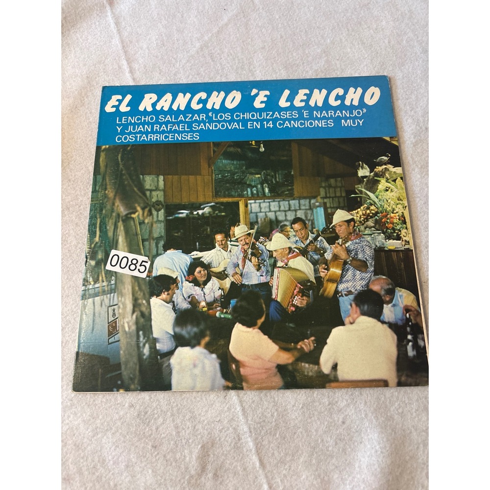 Indica El Rancho E Lencho Vinyl LP Lencho Salazar Costa Rica 1979 Good Folkloric